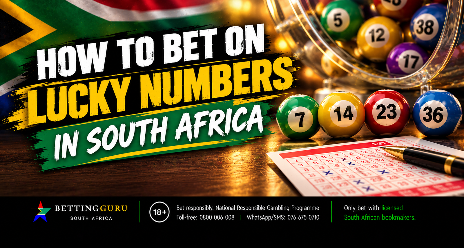 how to bet on lucky numbers in south africa