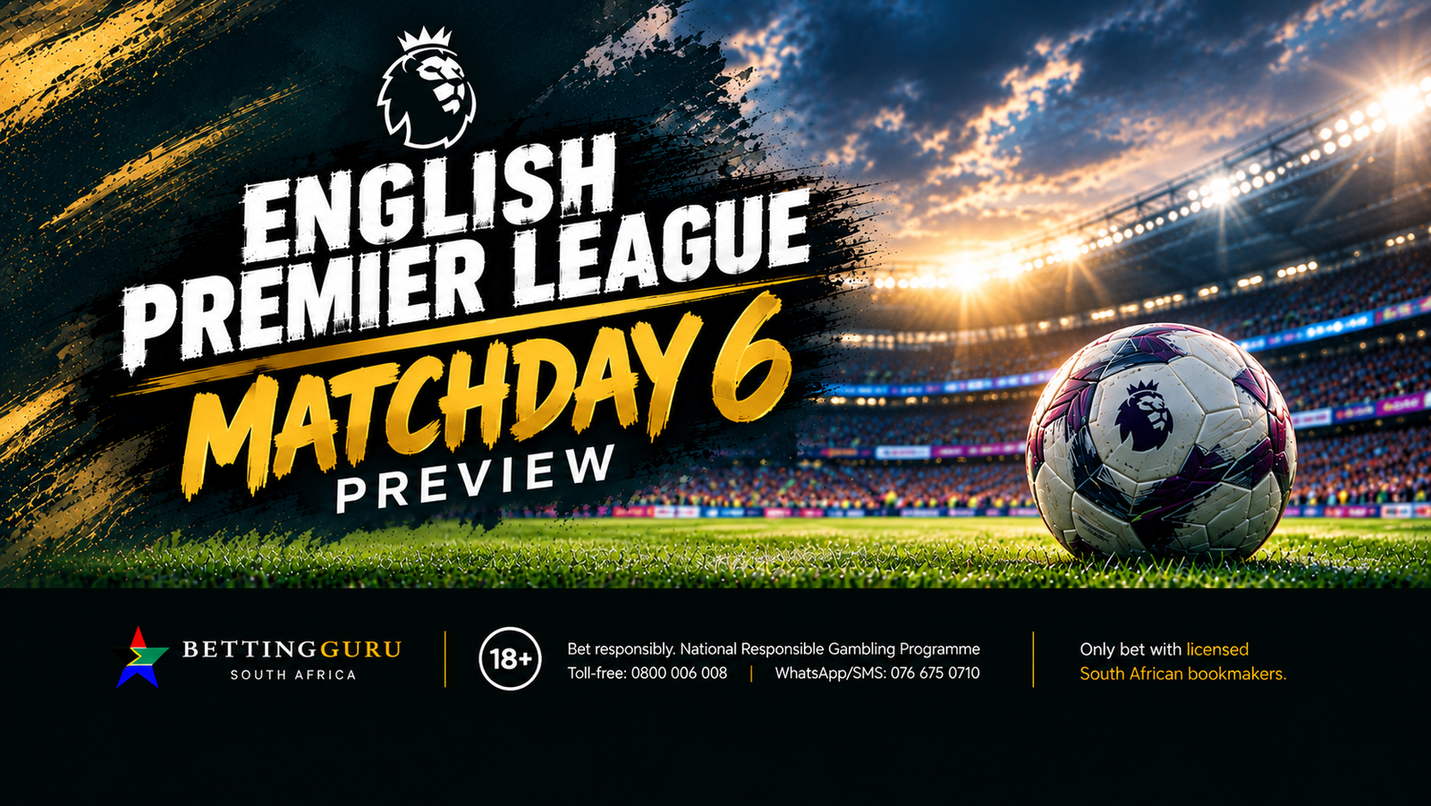 Premier League Matchweek 6 Preview v1